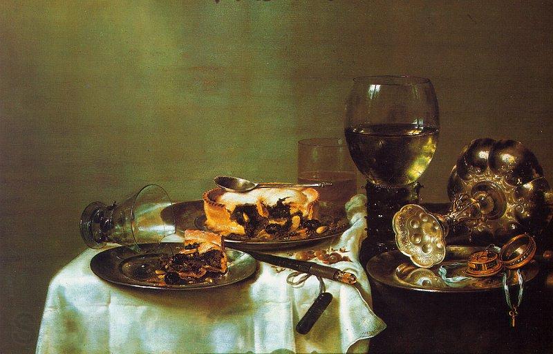 Willem Claesz Heda Breakfast Still Life with Blackberry Pie